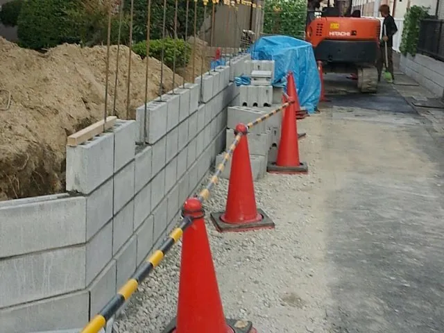 ブロック塀建て替え工事