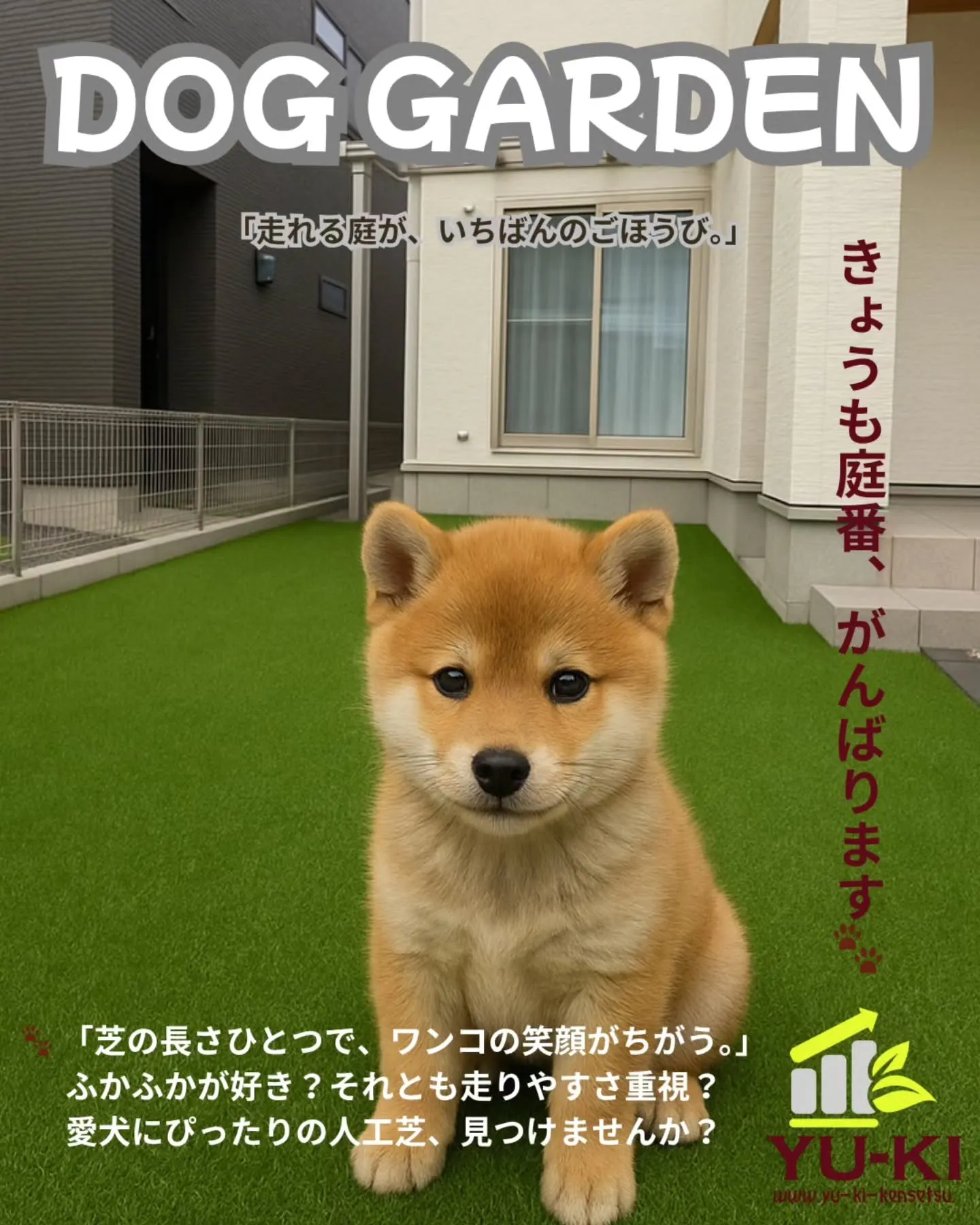 🐕 柴犬にぴったりな庭づくり、実は「芝の長さ」がカギなんです...