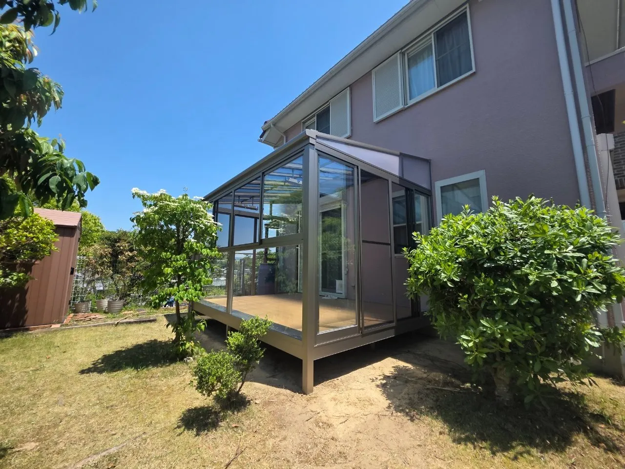 お庭をもっと身近に。開放感あふれるガーデンルーム空間