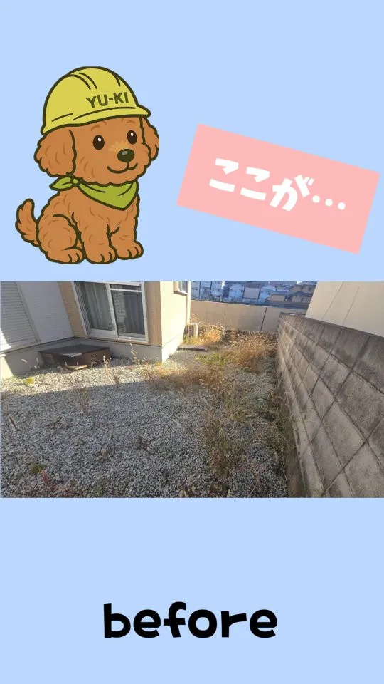 #ドッグガーデン #奈良市 #外構 #人工芝 #庭づくり